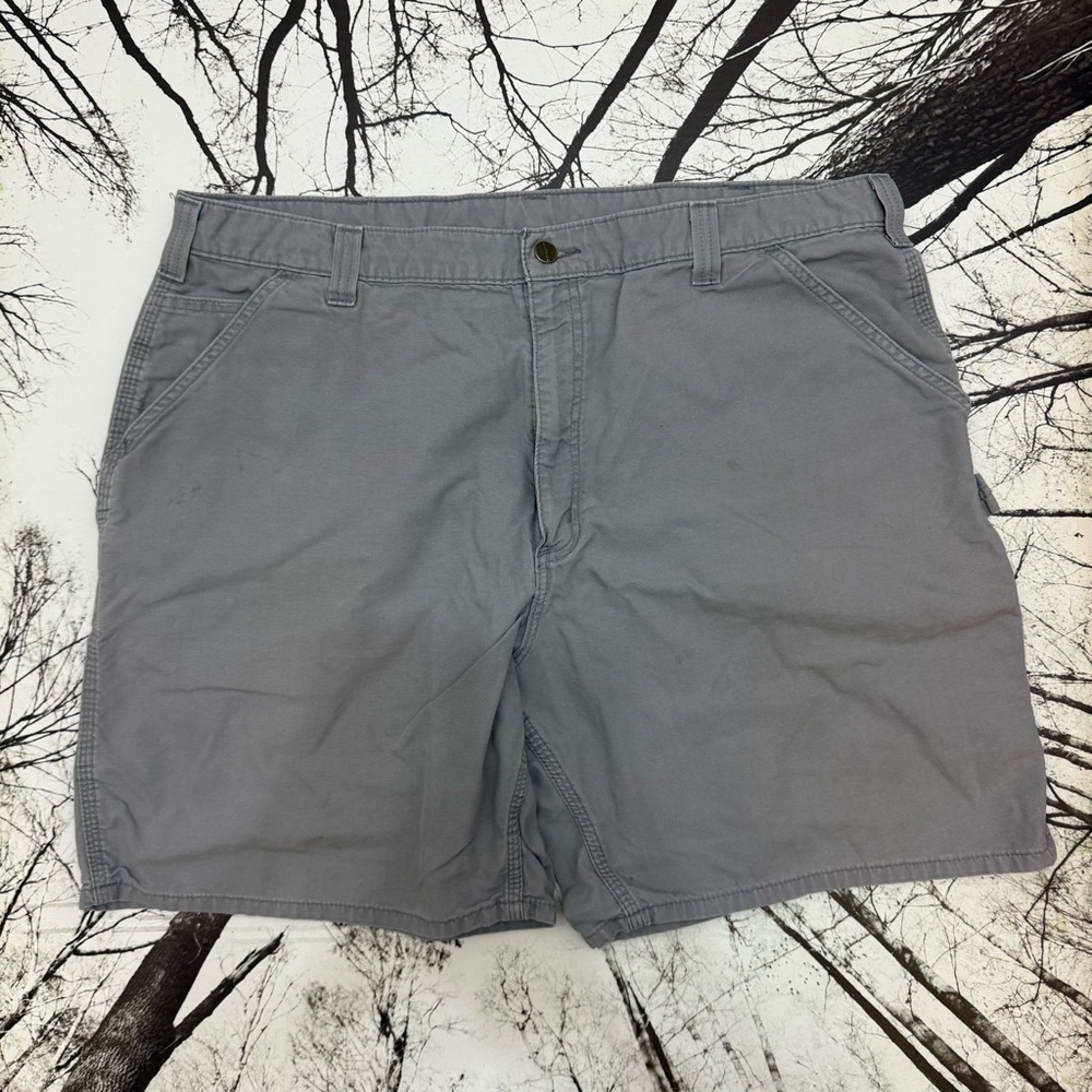 Two Carhartt Men's Khaki Shorts Size 42 Original Fit - Picture 5 of 12